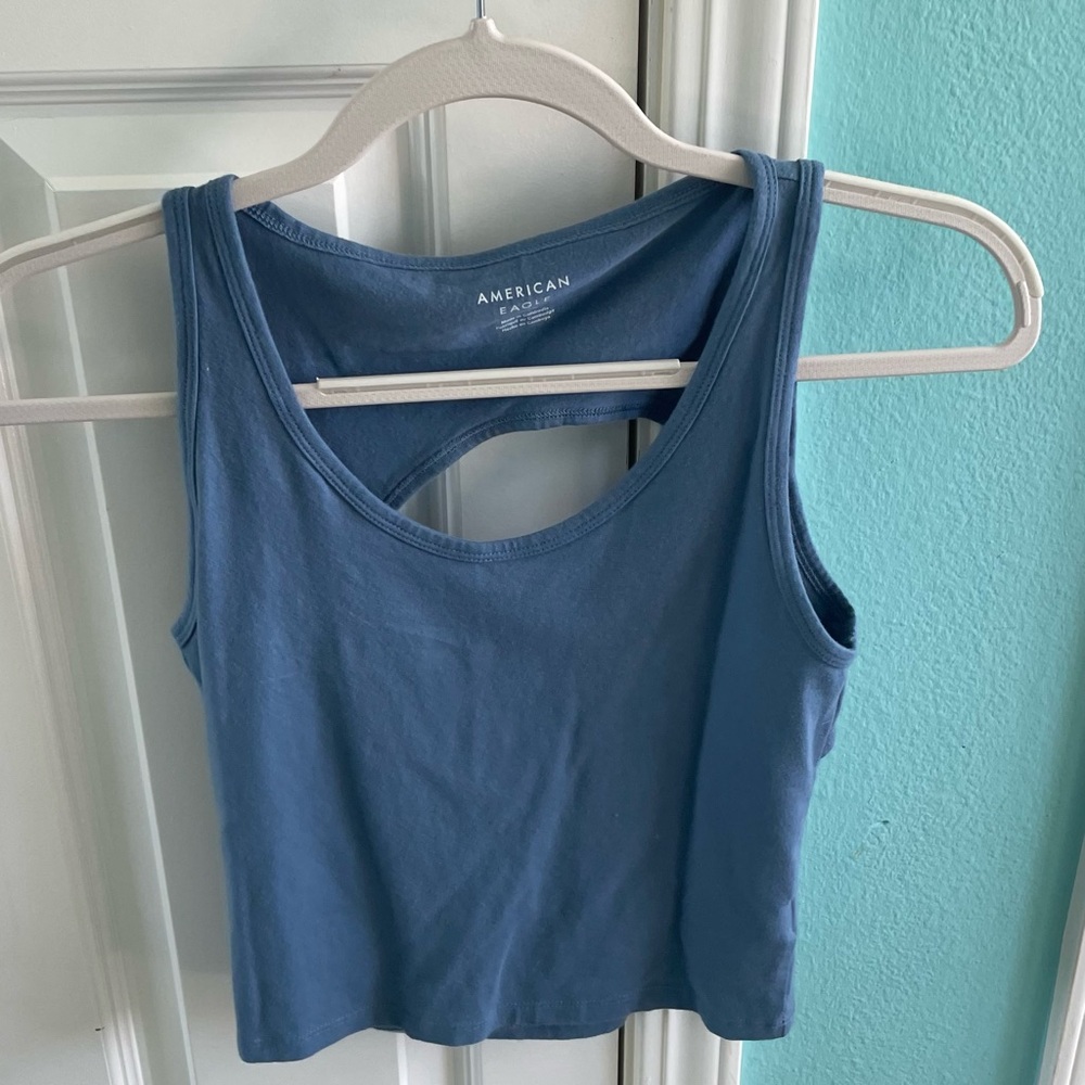 American Eagle Apparel Blue Tank Top
